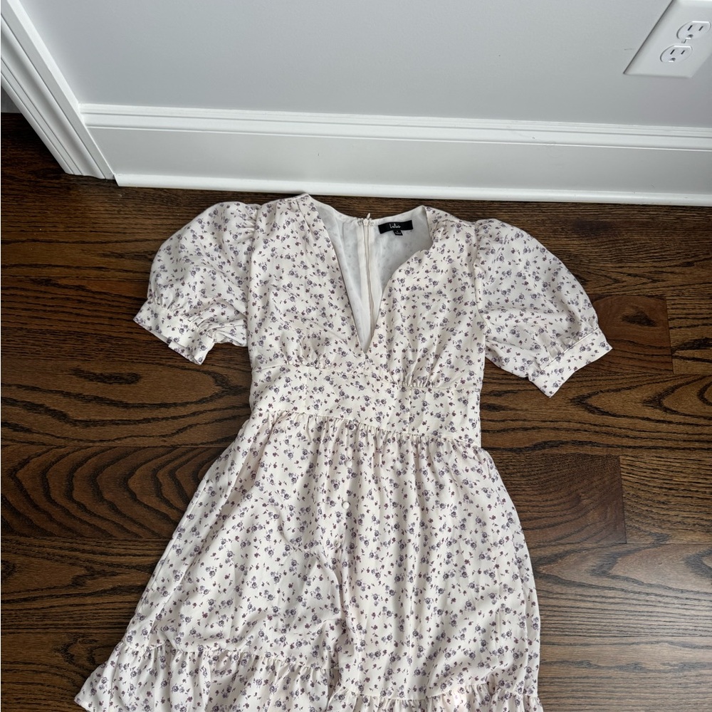 Lulus floral Puff Sleeve Dress
